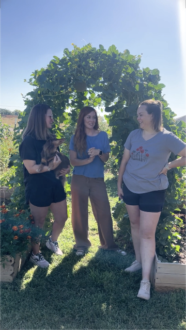 Cassi, and Kara's Vegetable Garden